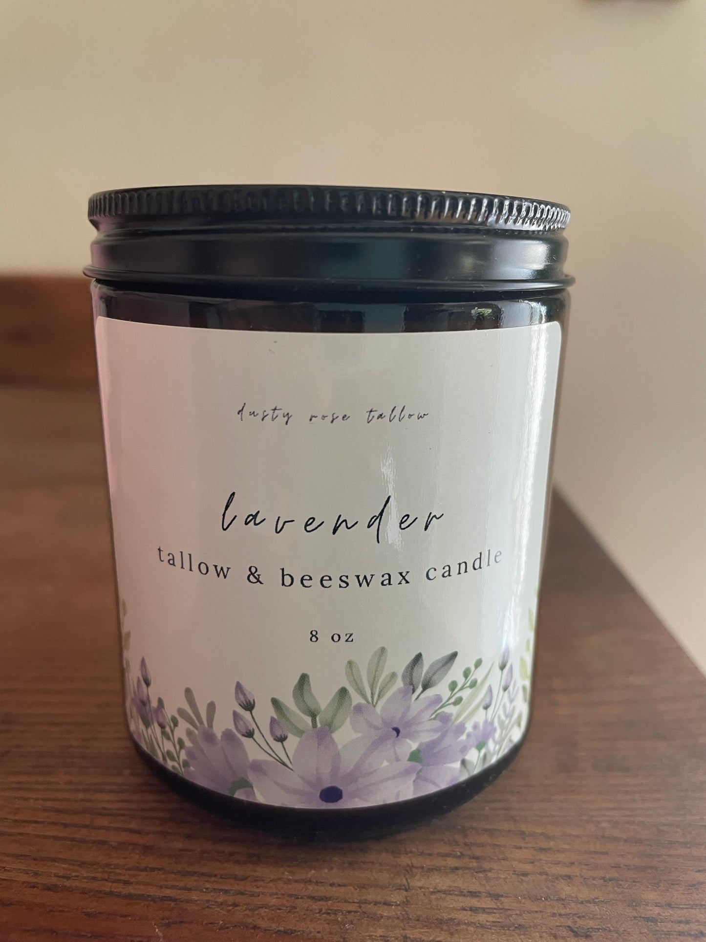 Lavender Tallow and Beeswax Candle 💟