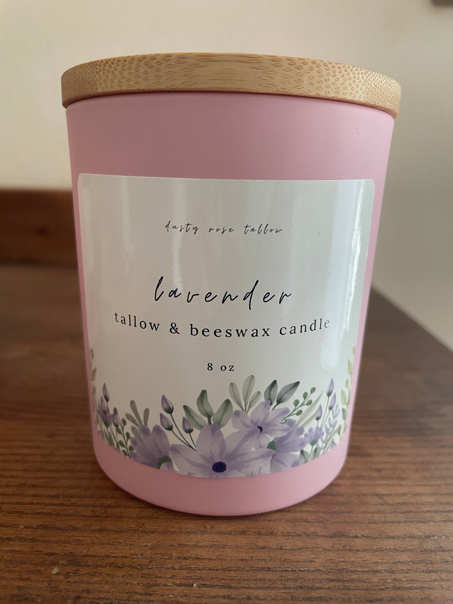 Lavender Tallow and Beeswax Candle 💟