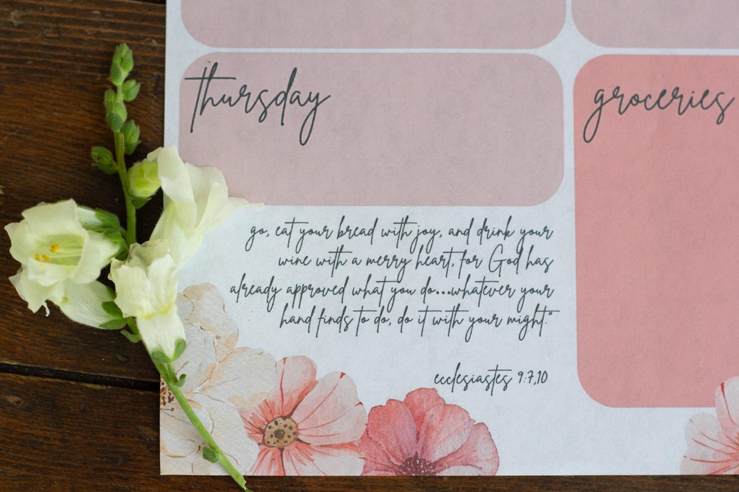 Weekly meal planner